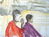 Massai Paar