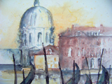 Gondeln vor S.Maria della Salute