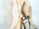 Frau mit Stuhl